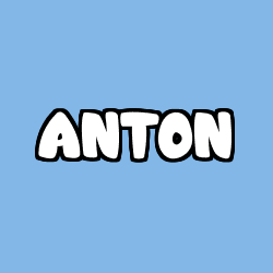 Coloración del nombre ANTON