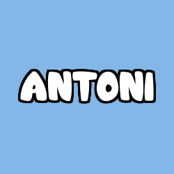 Coloración del nombre ANTONI