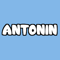 Coloración del nombre ANTONIN