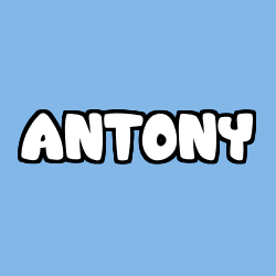 Coloración del nombre ANTONY