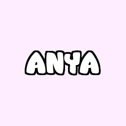 Coloración del nombre ANYA