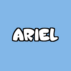 Coloración del nombre ARIEL