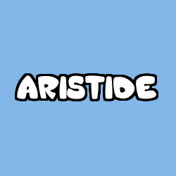 Coloración del nombre ARISTIDE
