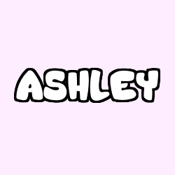 Coloración del nombre ASHLEY