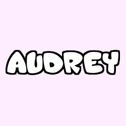 Coloración del nombre AUDREY