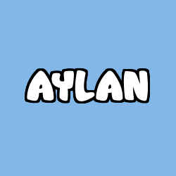 Coloración del nombre AYLAN