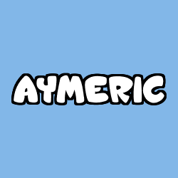 Coloración del nombre AYMERIC