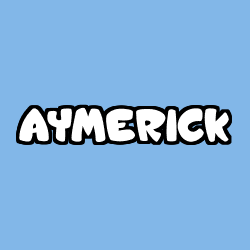 Coloración del nombre AYMERICK