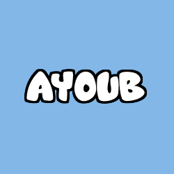 Coloración del nombre AYOUB