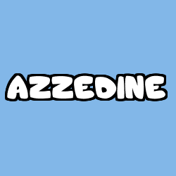 Coloración del nombre AZZEDINE