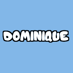 Coloración del nombre DOMINIQUE