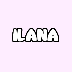 Coloración del nombre ILANA