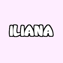 Coloración del nombre ILIANA