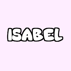 Coloración del nombre ISABEL