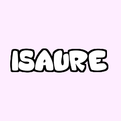 Coloración del nombre ISAURE