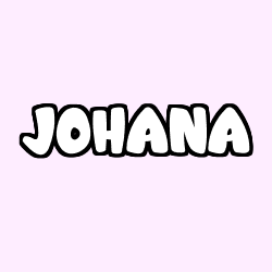 Coloración del nombre JOHANA