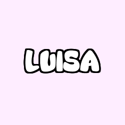 Coloración del nombre LUISA