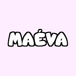 Coloración del nombre MAÉVA