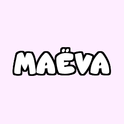 Coloración del nombre MAËVA
