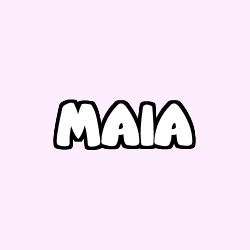 Coloración del nombre MAIA