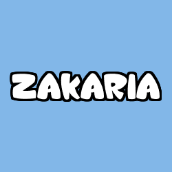 Coloración del nombre ZAKARIA