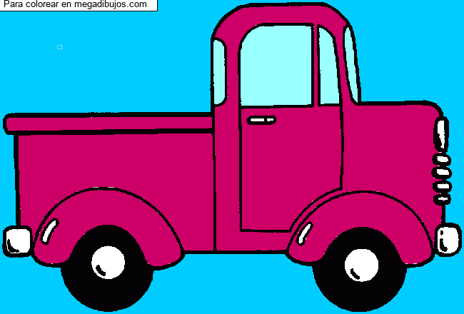 Dibujo para colorear Peque&ntilde;o cami&oacute;n verde por un invité