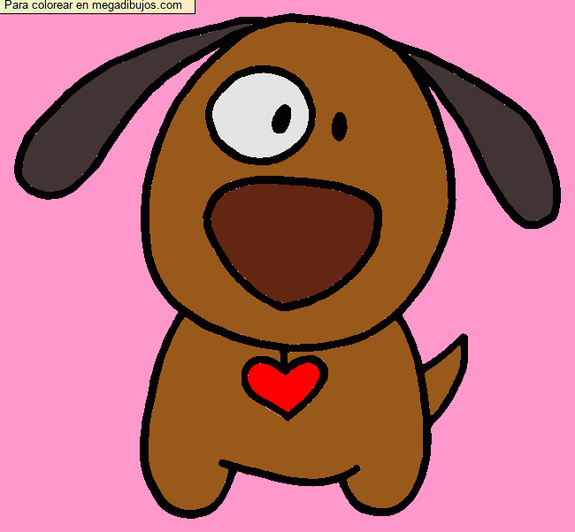 Bonito perrito por un invitado